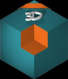Logo LDV 3D PNG 2,5 cm