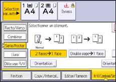 Illustration de l'écran du panneau de commande