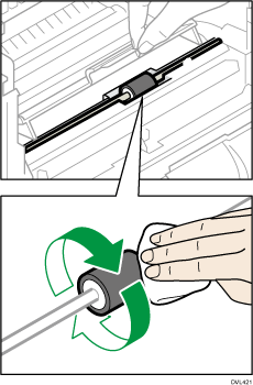 Illustration du rouleau papier bypass