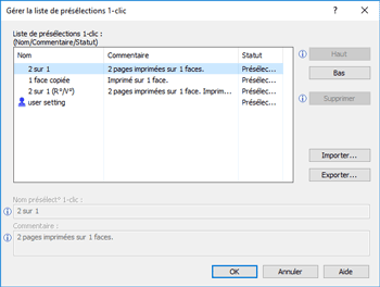 Illustration de l'écran Pilote