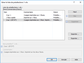 Illustration de l'écran Pilote