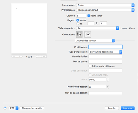 Illustration de l'écran Pilote