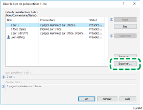 Illustration de l'écran Pilote