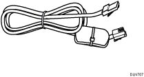Illustration d'un câble modulaire avec noyau de ferrite