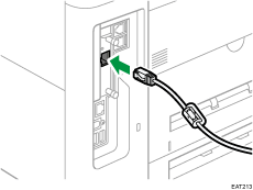 Illustration du port Ethernet Gigabit