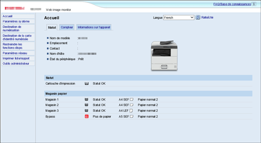 Illustration de l'écran d'applications