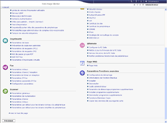 Illustration de la page du navigateur Web