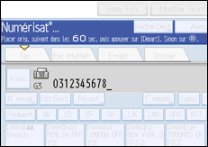 Illustration de l'écran du panneau de commande