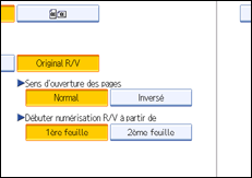 Illustration de l'écran du panneau de commande