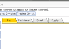 Illustration de l'écran du panneau de commande