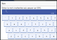 Illustration de l'écran du panneau de commande