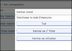 Illustration de l'écran du panneau de commande