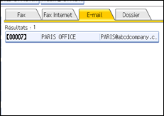 Illustration de l'écran du panneau de commande