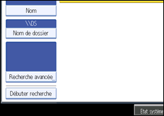 Illustration de l'écran du panneau de commande