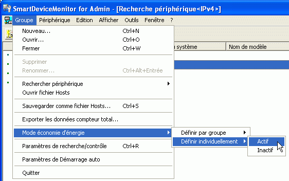 Illustration de l'écran de l'application