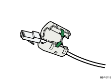 illustration du câble Ethernet avec noyau en ferrite