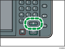 Illustration de la touche Copie d'épreuve