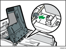 Illustration du chargeur automatique de documents à retournement