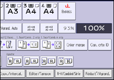 Illustration de l'écran du panneau de commande