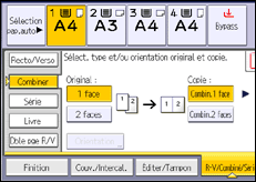 Illustration de l'écran du panneau de commande