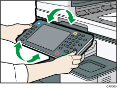 Illustration du panneau de commande