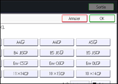 Illustration de l'écran du panneau de commande