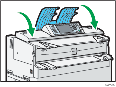 Illustration du capot du scanner