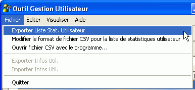 Illustration de l'écran de l'application