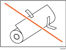 Illustration du rouleau de papier