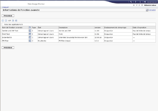 Illustration de la page du navigateur Web