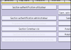 Illustration de l'écran du panneau de commande