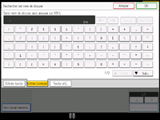 Illustration de l'écran du panneau de commande