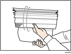 Illustration du déramage du papier