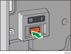Illustration de l'interrupteur à courant alternatif.
