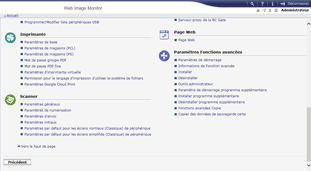 Illustration de la page du navigateur Web