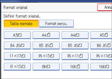 Illustration de l'écran du panneau de commande.
