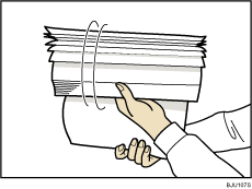 Illustration du déramage du papier