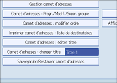 Illustration de l'écran LCD