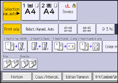 Illustration de l'écran du panneau de commande