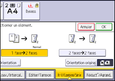 Illustration de l'écran du panneau de commande