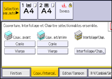 Illustration de l'écran du panneau de commande