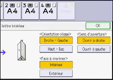 Illustration de l'écran du panneau de commande