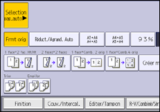 Illustration de l'écran du panneau de commande