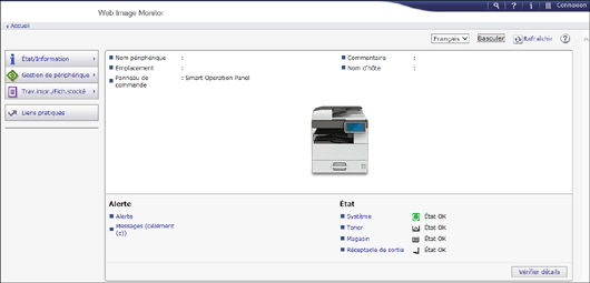 Illustration de la page du navigateur Web