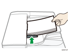 Illustration du paramétrage des originaux