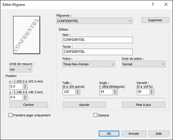 Illustration de l'écran Pilote