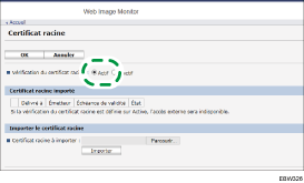 Illustration de la page du navigateur Web