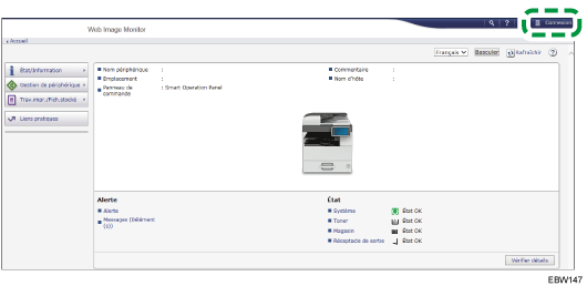Illustration de la page du navigateur Web