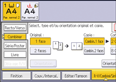 Illustration de l'écran du panneau de commande