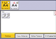 Illustration de l'écran du panneau de commande
